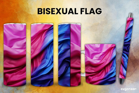 LGBTQ+ Bisexual Flag Bundle | Tumbler | Mug | Pen SVG SvgOcean 