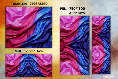 LGBTQ+ Bisexual Flag Bundle | Tumbler | Mug | Pen SVG SvgOcean 
