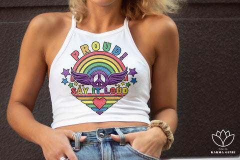 LGBTQ Gay Pride Rainbow - Svg Png Graphic Design Sublimation SVG Karma Genie Graphics 