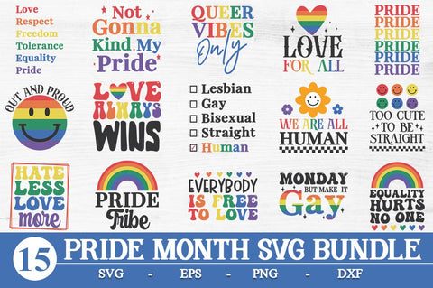 LGBTQ Pride Month SVG Design Bundle SVG Svgcraft 