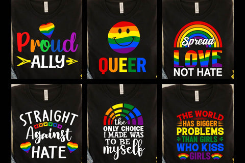 LGBTQ Pride Quotes SVG bundle, Gay Awareness svgs, SVG Paper Switch 