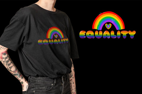 LGBTQ Rainbow Color Fonts Font Fox7 By Rattana 