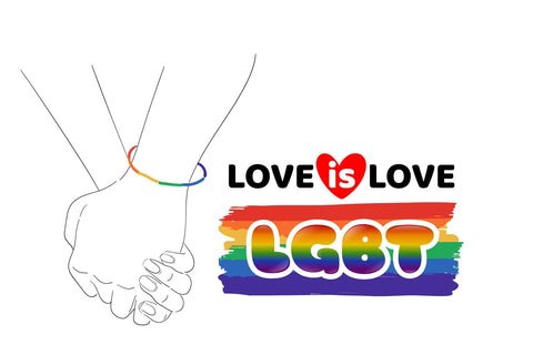 LGBTQ Rainbow Color Fonts Font Fox7 By Rattana 