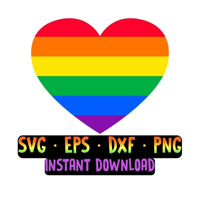 LGBTQ SVG, Cut File, SVG, Eps, Dxf, Png, Cricut, Silhouette, Cutfile, Instant Download SVG UniqueChalk 