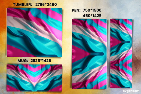 LGBTQ+ Transgender Flag Bundle | Tumbler | Mug | Pen Sublimation SvgOcean 