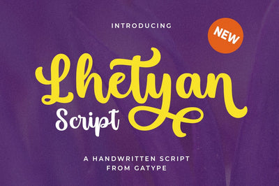 Lhetyan Script Font gatype 