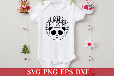 Liam's 1st christmas SVG SVG DESIGNISTIC 