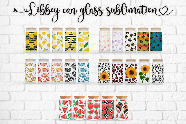 Libbey can glass sublimation bundle | Cofee can designs Sublimation Svetana Studio 