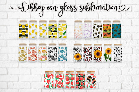 Libbey can glass sublimation bundle | Cofee can designs Sublimation Svetana Studio 