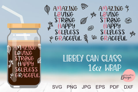 Libbey glass 16oz | Can glass wrap svg bundle| Mother SVG SVG Klava P 