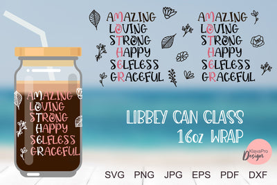 Libbey glass 16oz | Can glass wrap svg| Mother SVG SVG Klava P 