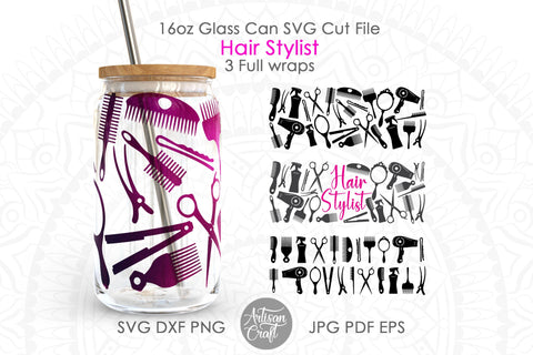 Libby glass can wrap SVG cut files SVG Artisan Craft SVG 