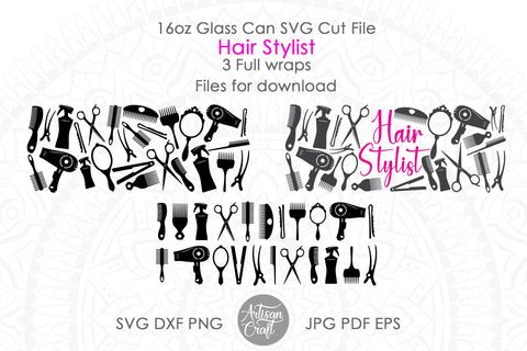 Libby glass can wrap SVG cut files SVG Artisan Craft SVG 