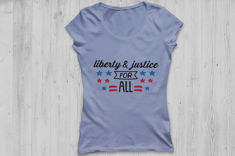 Liberty And Justice For All| 4th Of July SVG Cutting Files. SVG CosmosFineArt 