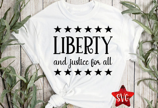 Liberty and Justice for all SVG Calico Creations Svg 