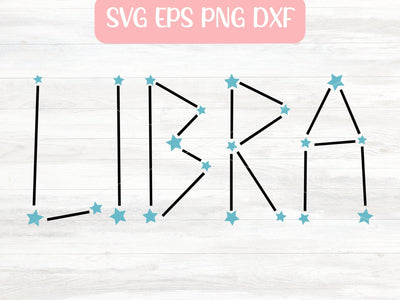 Libra SVG File for Cricut or Silhouette, Zodiac Sign Sublimation PNG, Digital Download Commercial Use SVG Apple Grove Designs 