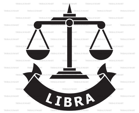 Libra zodiac sign SVG TribaliumArtSF 