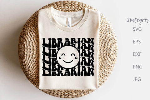 Librarian SVG Cut File With Smiley Face Free For Commercial Use SVG Sintegra 