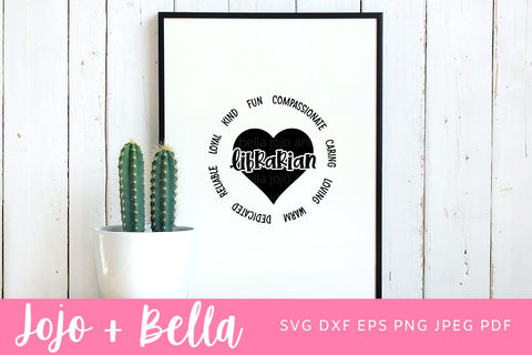 Librarian Svg, Work Svg, Back to School Svg, Svg, School Svg, Office Svg, Teacher Svg, Svg Designs For Cricut, Sublimation Designs SVG Jojo&Bella 