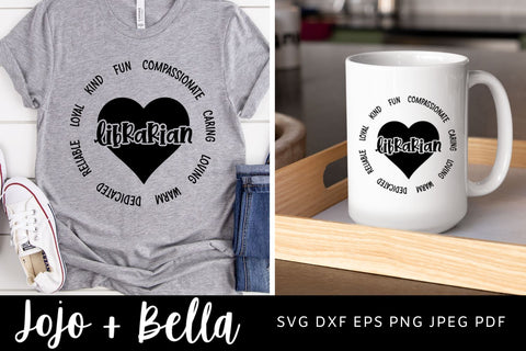 Librarian Svg, Work Svg, Back to School Svg, Svg, School Svg, Office Svg, Teacher Svg, Svg Designs For Cricut, Sublimation Designs SVG Jojo&Bella 