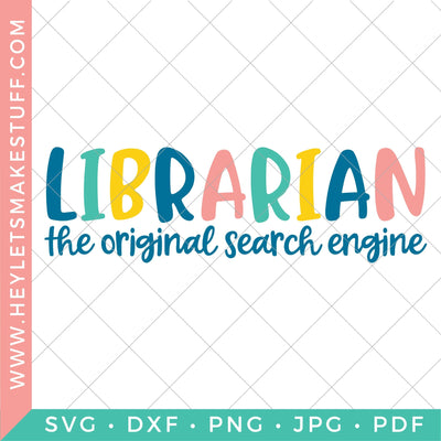 Librarian - The Original Search Engine SVG Hey Let's Make Stuff 