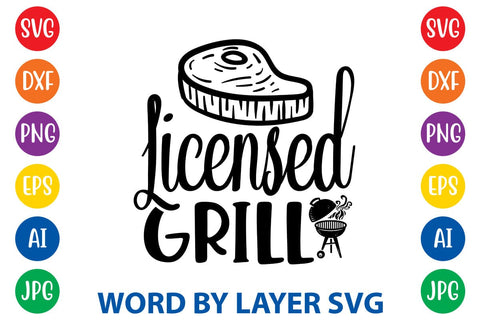 Licensed Grill SVG Design SVG Rafiqul20606 