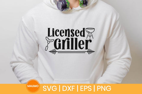 Licensed griller, barbeque svg quote SVG Maumo Designs 