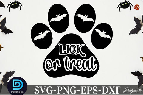 Lick or treat, Halloween Dog SVG SVG DESIGNISTIC 