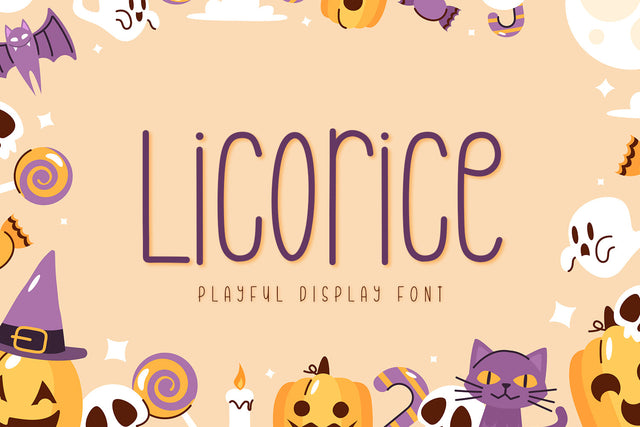 Licorice - Playful Display Font Font Alpaprana Studio 