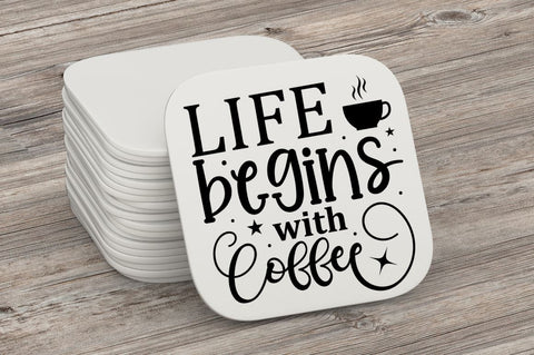 Life begins with coffee SVG SVG Regulrcrative 