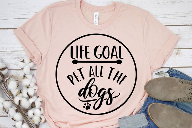 Life Goal Pet All The Dogs Svg, Png, Dxf | Dog Lover Design SVG RedFoxDesignsUS 