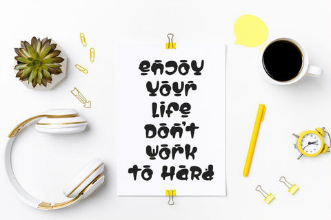 Life Hacks - Playful Display Font Font Alpaprana Studio 
