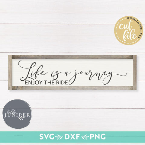 Life is a Journey SVG | Family SVG | Rustic Sign Design SVG LilleJuniper 