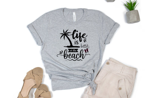 Life is better at beach svg, Summer saying svg SVG SmmrDesign 