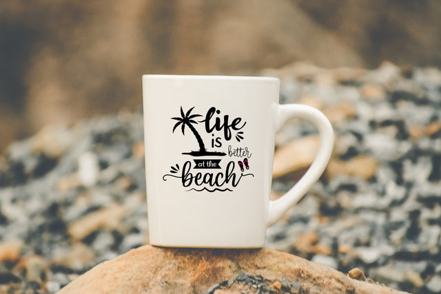 Life is better at beach svg, Summer saying svg SVG SmmrDesign 