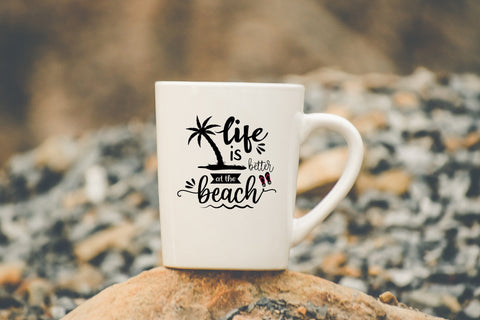Life is better at beach svg, Summer saying svg SVG SmmrDesign 
