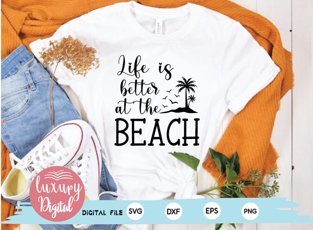 Life is better at the beach SVG md faruk hossain 