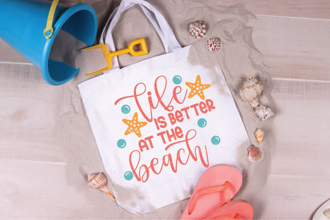 Life Is Better At The Beach - SVG, PNG, DXF, EPS SVG Elsie Loves Design 