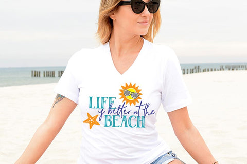 Life Is Better At The Beach SVG | Summer Fun | SVG DXF PNG JPG SVG So Fontsy Design Shop 
