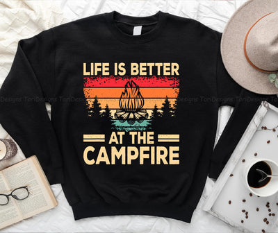 Life Is Better At The Campfire Camper PNG sublimation design Sublimation ToriDesigns 
