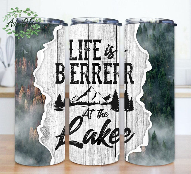 Life Is Better At The Lake Design Png, Lake Life 20oz Skinny Tumbler, The Lake Tumbler Design, Outdoor Tumbler Png, Lake Sublimation Png, Digital Download Sublimation AdriOP 