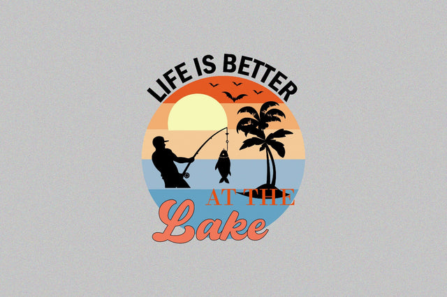 life is better at the lake Sublimation SVGArt 