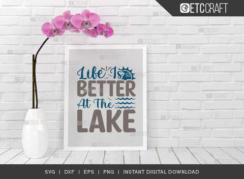 Life Is Better At The Lake SVG Bundle, Kayak Svg, Kayak Life Svg, Canoe Svg, Kayak Saying Svg, Lake Quotes, TG 00075 SVG ETC Craft 