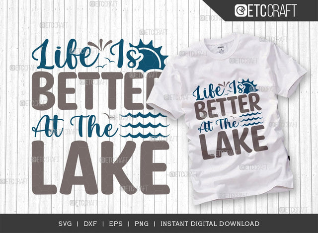 Life Is Better At The Lake SVG Bundle, Kayak Svg, Kayak Life Svg, Canoe Svg, Kayak Saying Svg, Lake Quotes, TG 00075 SVG ETC Craft 