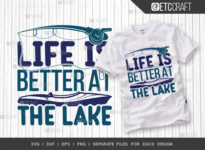 Life Is Better At The Lake SVG Cut File, Kayak Svg, Kayak Life Svg, Canoe Svg, Kayak Saying Svg, Lake Quotes, ETC T00290 SVG ETC Craft 