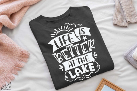 life is better at the lake svg, Sunshine svg, Summer vibes svg, Summer t shirt svg, Vacation Svg, Ocean Svg Svg, Beach Svg, Beach t shirt svg, Summer mug svg, Beach time svg, Summer Cut Files, Hello summer svg, Lake time SVG Isabella Machell 