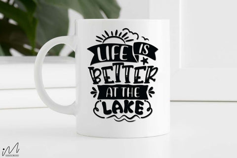 life is better at the lake svg, Sunshine svg, Summer vibes svg, Summer t shirt svg, Vacation Svg, Ocean Svg Svg, Beach Svg, Beach t shirt svg, Summer mug svg, Beach time svg, Summer Cut Files, Hello summer svg, Lake time SVG Isabella Machell 