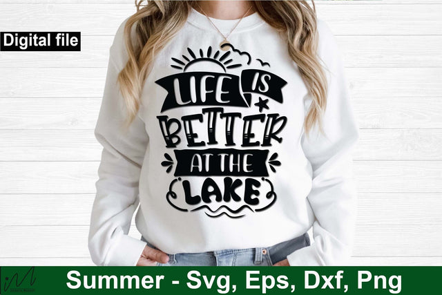 life is better at the lake svg, Sunshine svg, Summer vibes svg, Summer t shirt svg, Vacation Svg, Ocean Svg Svg, Beach Svg, Beach t shirt svg, Summer mug svg, Beach time svg, Summer Cut Files, Hello summer svg, Lake time SVG Isabella Machell 