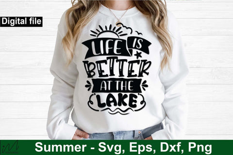 life is better at the lake svg, Sunshine svg, Summer vibes svg, Summer t shirt svg, Vacation Svg, Ocean Svg Svg, Beach Svg, Beach t shirt svg, Summer mug svg, Beach time svg, Summer Cut Files, Hello summer svg, Lake time SVG Isabella Machell 