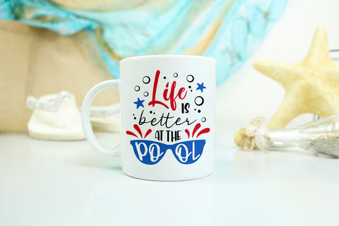 Life is Better at the Pool Summer SVG SVG Hippo Creations 